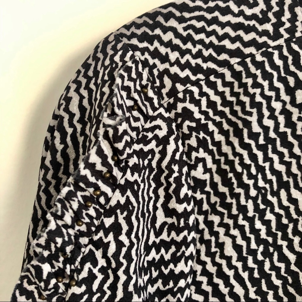 Scotch And Soda Black And White Patterned Dress - image 3